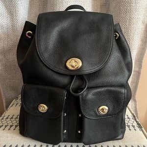 Leather Coach Backpack